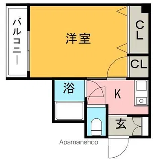 ガーデンヒルズマルエー【3階】の間取り