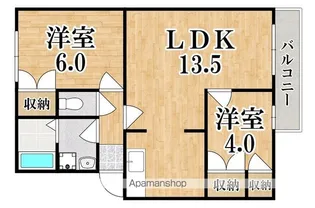 セリーシア葛城【1階】の間取り