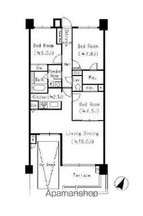 パークキューブ平和台【1階】の間取り