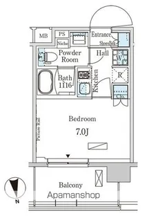 パークアクシス柏【6階】の間取り