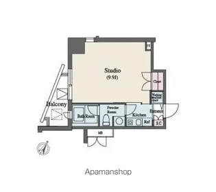 MFPR代々木タワー【9階】の間取り