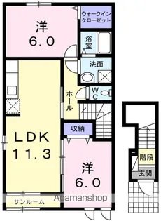 プラムフィル【2階】の間取り
