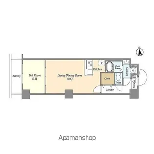 アルファコート西新井【1階】の間取り