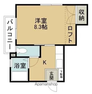 二水【201号室】の間取り