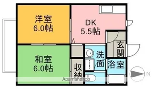 メゾントレビⅩⅡ【B201号室】の間取り