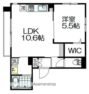 CASA SUMI(カーサスミ)【3階】の間取り