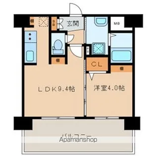 三島マンション博多駅東【7階】の間取り