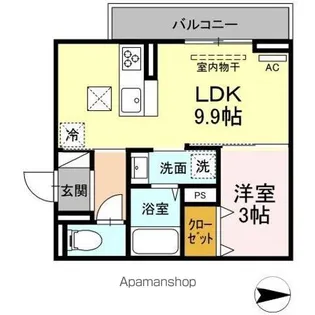 デア ベアー【1階】の間取り