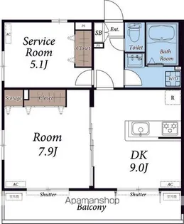 リブリ・ドルフONE【1階】の間取り