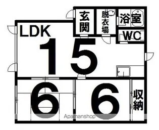 QUATTRO(クワトロ)【203号室】の間取り