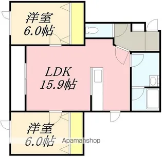 ダジュール【102号室】の間取り