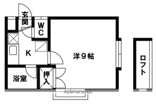 ヒルトップ奈多【1階】の間取り