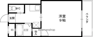 プランドール牧野駅前【4階】の間取り
