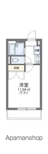 レオパレス西水元Ⅱ【1階】の間取り