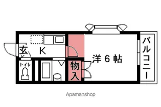 レインボー桜木【205号室】の間取り