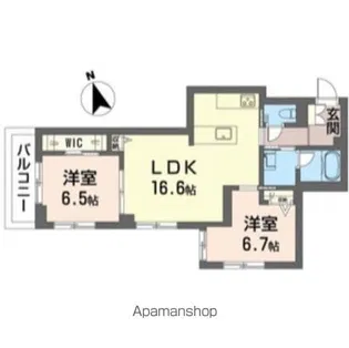 ソレイユ ルヴァン【2階】の間取り