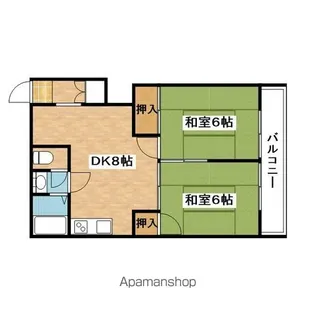 三井マンション【1階】の間取り
