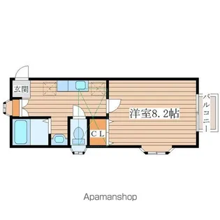 スワンハイツ【1階】の間取り