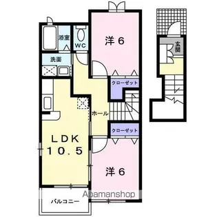 サン・アベニューC【2階】の間取り