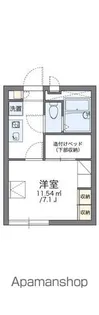 レオパレスプランドールⅡ【204号室】の間取り