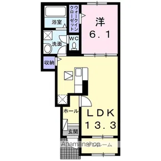 アイフラット東金 ブラン【1階】の間取り