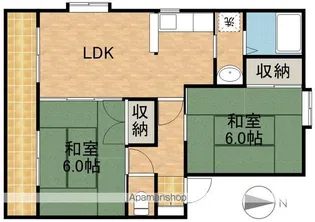 メゾンプレーリーB【1階】の間取り