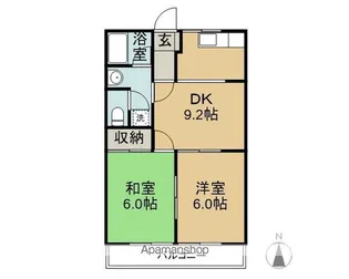 ラントシャフトK【203号室】の間取り