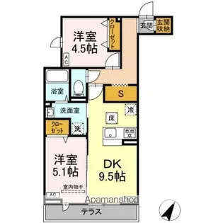 セレスティア柴又VII【1階】の間取り