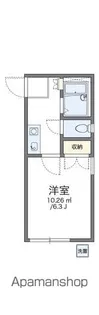 レオパレス姫路【107号室】の間取り