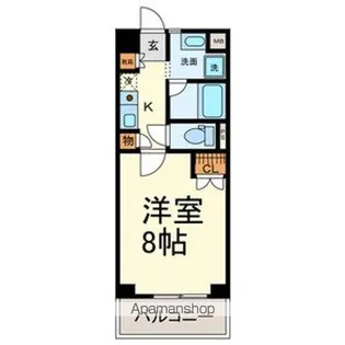 1Kの間取り画像