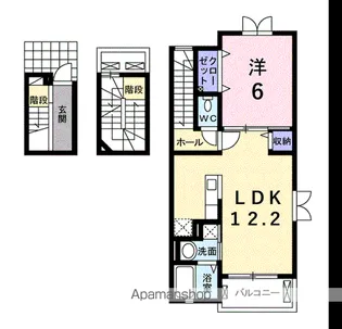 シャルマン・ドミール【3階】の間取り