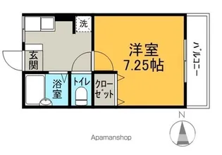 シティハイムきくや【104号室】の間取り