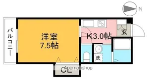 サンコート南はりまや【2階】の間取り