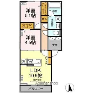 カーサ III【2階】の間取り