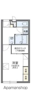 レオパレスカズⅠ【2階】の間取り