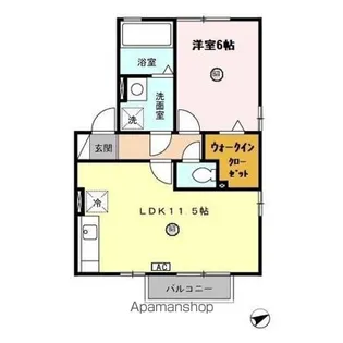エトワールKURIMORI A【2階】の間取り