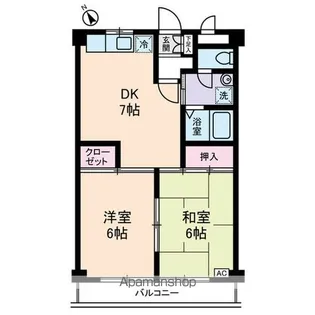 グレースK【1階】の間取り