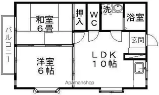 レジデンス庄子【201号室】の間取り