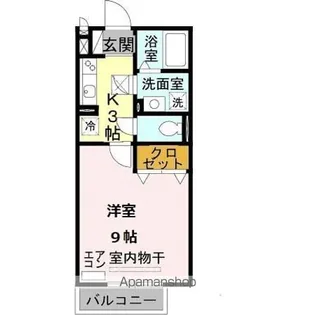 ウィン オカダヤ【1階】の間取り