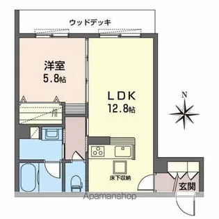 シャーメゾン ディア ガーデンズ【1階】の間取り