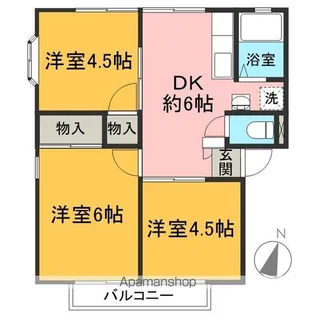 メゾンリバーサイド【2階】の間取り