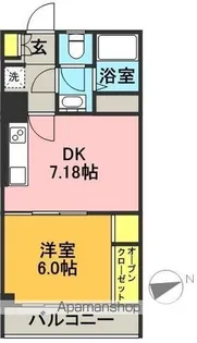 サンライズマンション【308号室】の間取り
