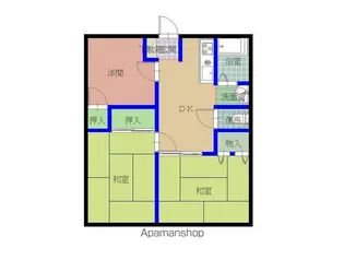 グリーンプラザA【2階】の間取り