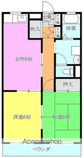 らふぃーね治【106号室】の間取り