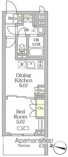 ミレーネ滝野川【1階】の間取り
