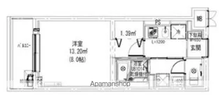 LEAF VILLAGE 新宿若松【1階】の間取り