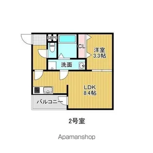 BROOKLYN LIFE【3階】の間取り