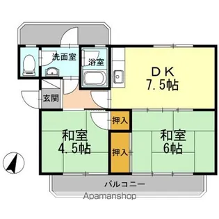 メゾン矢野【2階】の間取り