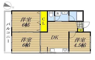 ヤマダマンション【307号室】の間取り