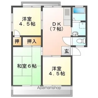 エクセレントハイツ【2階】の間取り